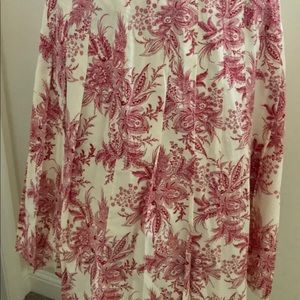 Pleated floral skirt